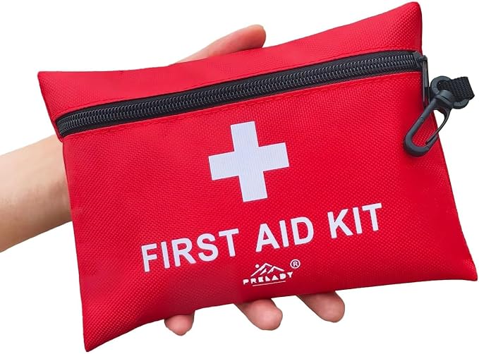 152 Piece Small First Aid Kit, Travel Size First Aid Kit TSA Approved, Mini Forst aid kit for Home, Car, Travel, Camping, Truck, Sports, Office, Hiking Med Kit for Backpack