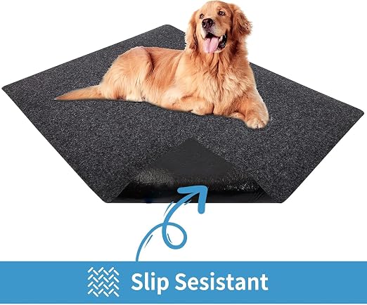 Kennel Pad Dog Crate Mat Liner, 48" x 29" - 1 Pack | Waterproof, Non-Slip, Washable Puppy Pee Pad for Kennel Training - Under Pet Cage to Protect Floors, Thin Cut to Fit Design