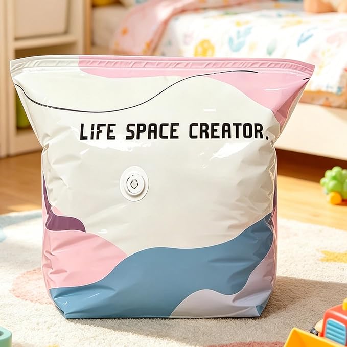 Vacuum Bags Airtight Reusable Portable Storage Pack | Vacuum Pack Bags for Clothes Clothing Pillows Comforters Bedding Mattress Closet Home