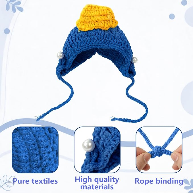 Cute Cat Hat Costume Suitable for 5 to16 lbs - Kitten hat Head Circumference 11" or Less cat Hats for Cats only pet Photography Outfits