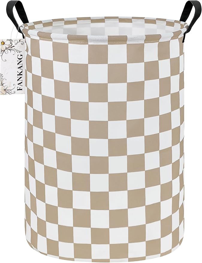 Storage Basket,Nursery Hamper Canvas Laundry Basket Beige flag | Foldable with Waterproof PE Coating Organizer Bin for Kids Boys and Girls,Office,Bedroom,Clothes