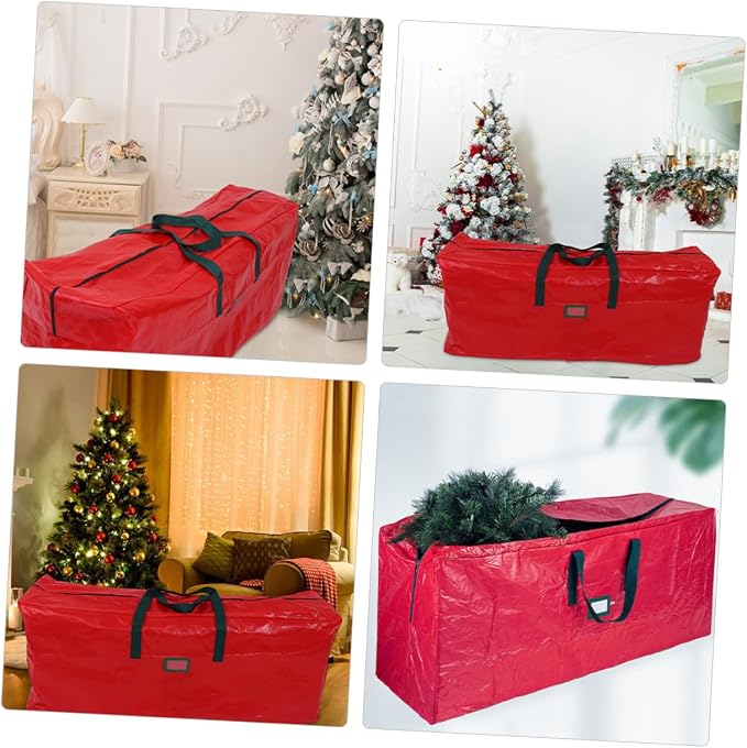 Zerodeko Large Christmas Tree Storage Bag Organizer with Zipper for Easy Closure Protects Christmas Trees Holiday Items
