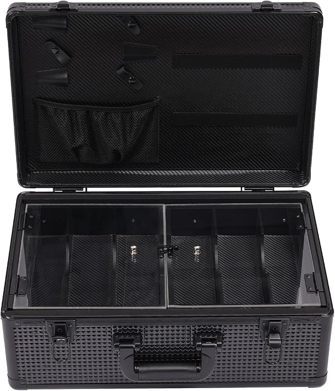 Barber Carrying Case,Beauty Salon Barber Case,Hair Stylist Tool Kits Organizer,Barber Travel Carry Case for Hair Scissors Tools Hair Stylist Pet Groome,Portable Barbers Case for Clippers & Supplies