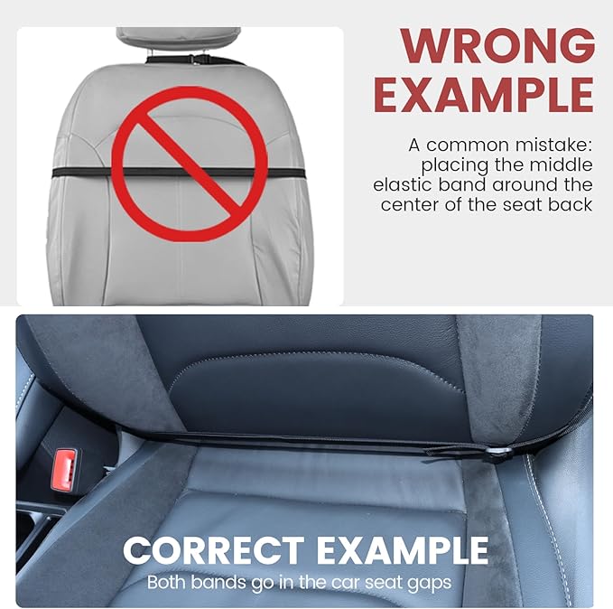 Viaviat Car Seat Organizers Waterproof Backseat Protector with Storage Pocket Large Leather Kick Mats for Kids Pets Automobile SUV Truck (Black, Large Pocket)