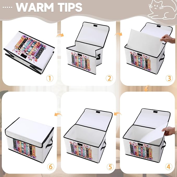 Stackable Clothes Storage Bins with Lids 3 Pack | Closet Organizers, Fabric Box, For Blanket Clothes, Under Bed Storage Containers