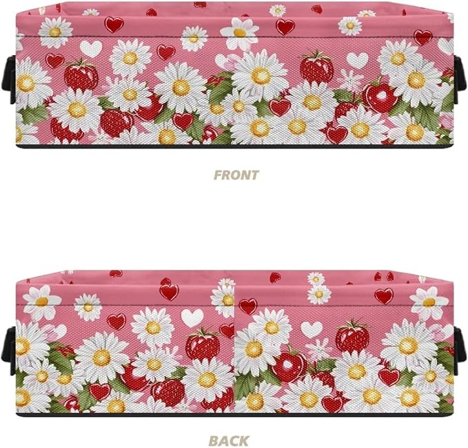 Daisy Toilet Paper Organizer Bathroom Basket Back of Toilet Tank Paper Storage Basket Versatile Shelf Bins Decorative Paper Basket Bathroom Decor Accessories