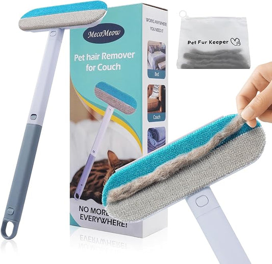 Pet Hair Removal Brush for Couch, Durable, Reusable, Washable Lint Cleaner for Dog and Cat Hair, Gentle on Furniture, Effective on Carpets, Clothing, Bedding-Basic