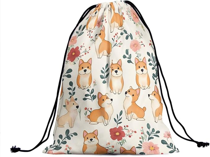 Nerxy Pet Gymnastics Grip Bag Dog Cat Drawstring Grip Bags Puppy Shoe Bag Gym Storage Pouch