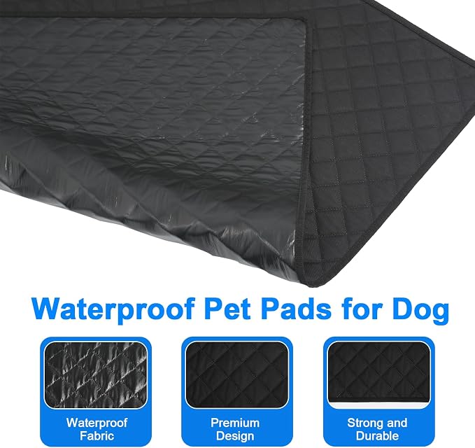Washable Pee Pads for Dogs 34"x36" Reusable Puppy Pad Pet Training Pads, Waterproof Mat Non-Slip, Dog Pee Pad Whelping Pads Dog Mat-Playpen,Crate,Sofo,Car,Potty,Bed