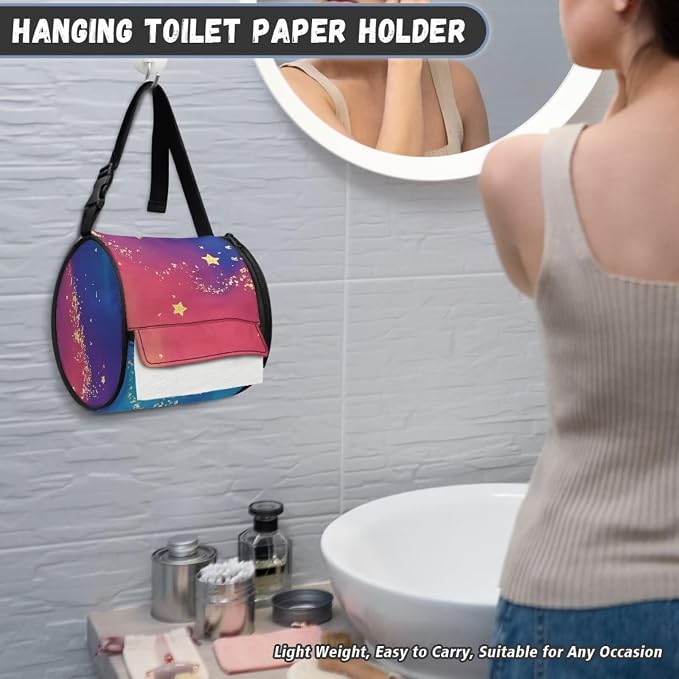 Marble Wall Mounted Toilet Paper Holder Moisture Resistant Durable Tissue Roll Paper Holder Hanging Bathroom Tissue Towel Roll Holder 6.3 * 6.3 * 6.3 Inch