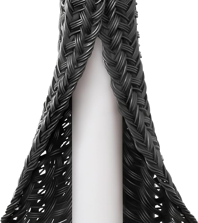 ZhiYo Cable Sleeve, 20ft, 1/4 inch, Black | Cord Wrap, Wire Protector Tubing, For Pets, PC Cable Management