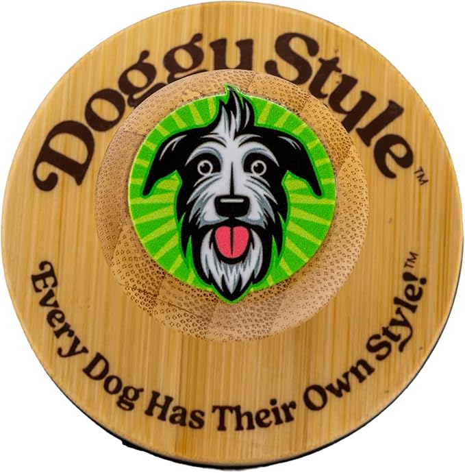 Doggy Style Small Dog Grooming Brush – Bamboo Bath Brush with Soft Silicone Bristles, Pet Scrubber for Shedding, Bathing & Massaging, Eco-Friendly Puppy Grooming Tool