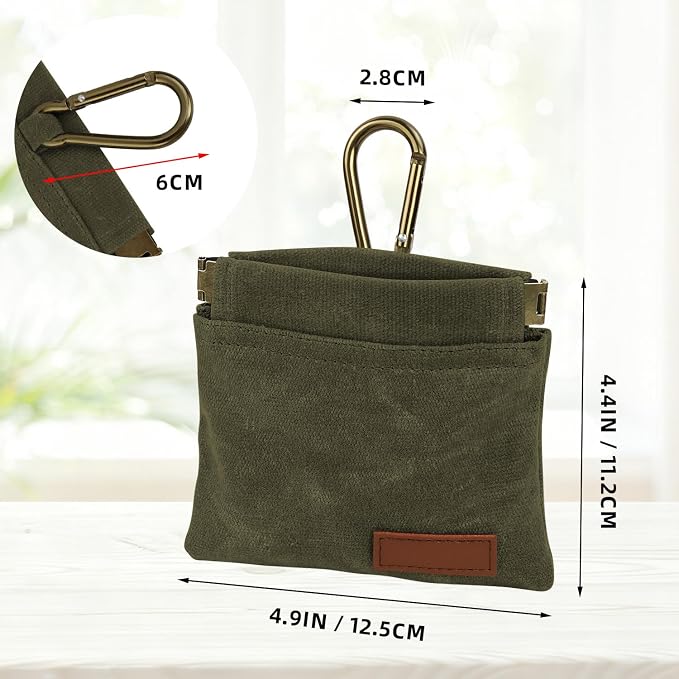1 Pcs Pocket Pet Training Pouch,Dog Treat Pouch (Olive drab) | For Portable Pet Dog Walking Bag, Travel or Outdoor Use
