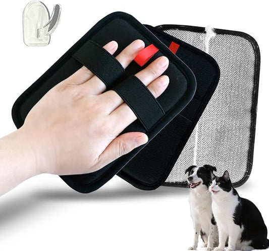 Pet Hair Removal Glove for Dogs & Cats, Electrostatic Gloves Pet Hair Removal Tool Mitt，Dog&Cat Hair Remover for Furniture Couch, Carpet, Clothing and Bedding，Reusable Pet Hair Remover Tool 2 Packs