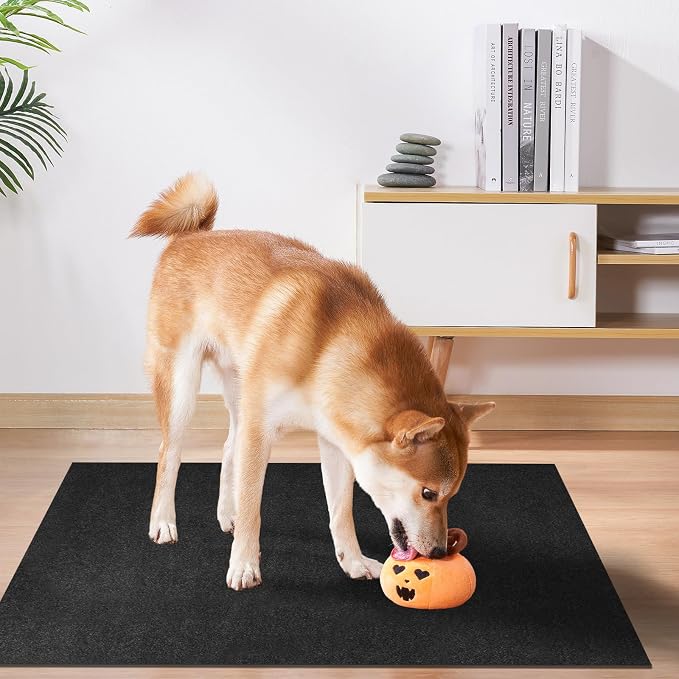 Dog Playpen Mat, Dog Crate Pad Liner for Kennel Training Under Pet Cage Mat Absorbs Waterproof Non-Slip Reusable Puppy Pad to Protect Floors, 24"x 36"