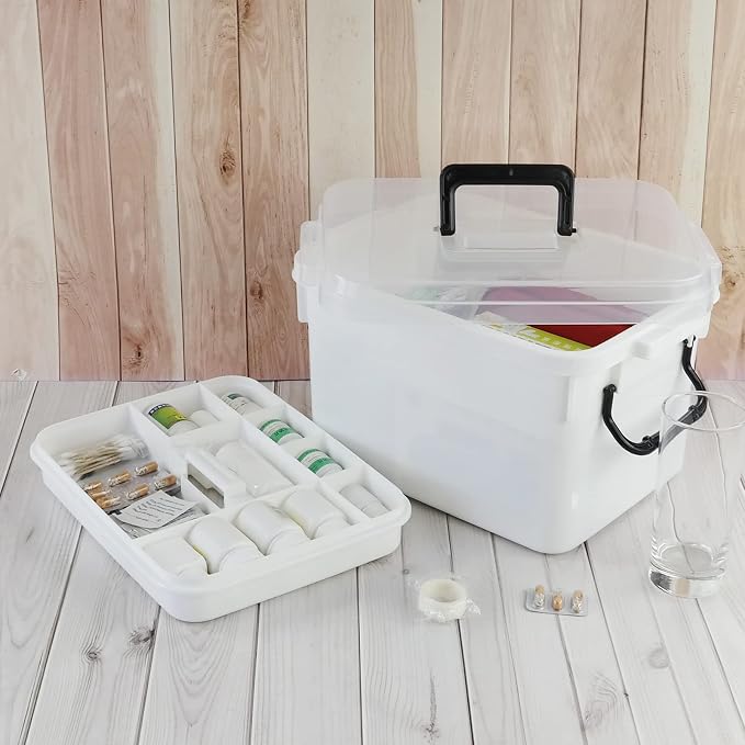 Large Medicine Box, First Aid Box, 1-pack First Aid Container