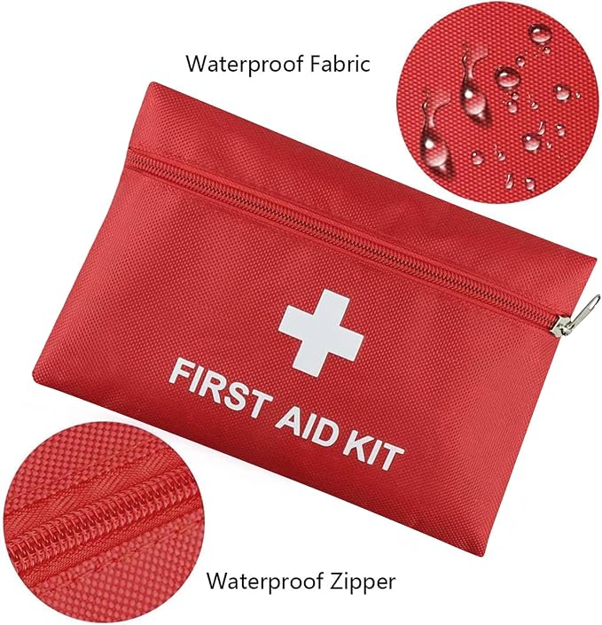 12 Pcs First Aid Kit Empty Bag (Bag Only) | Travel Empty First Aid Pouch for Emergency at Home, Office, Car, Outdoors, Camping