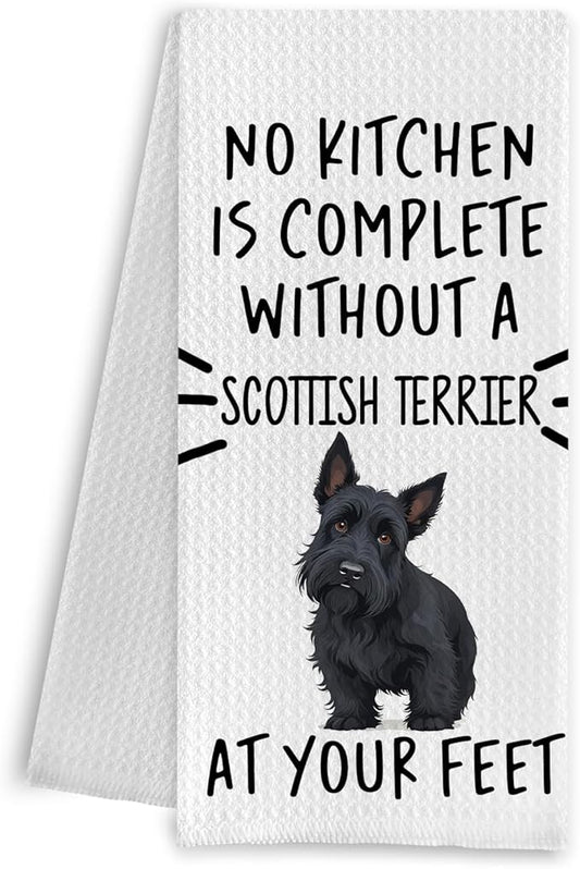 Scottish Terrier Gifts Kitchen Towels, Scotty Dog Gifts for Women, 16x24 Inch