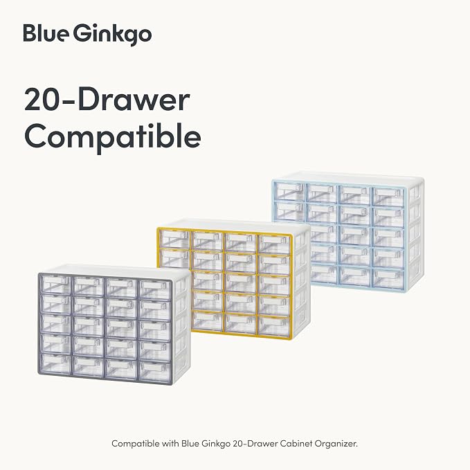 Blue Ginkgo 20-Drawer Cabinet Dividers, 20-Pack