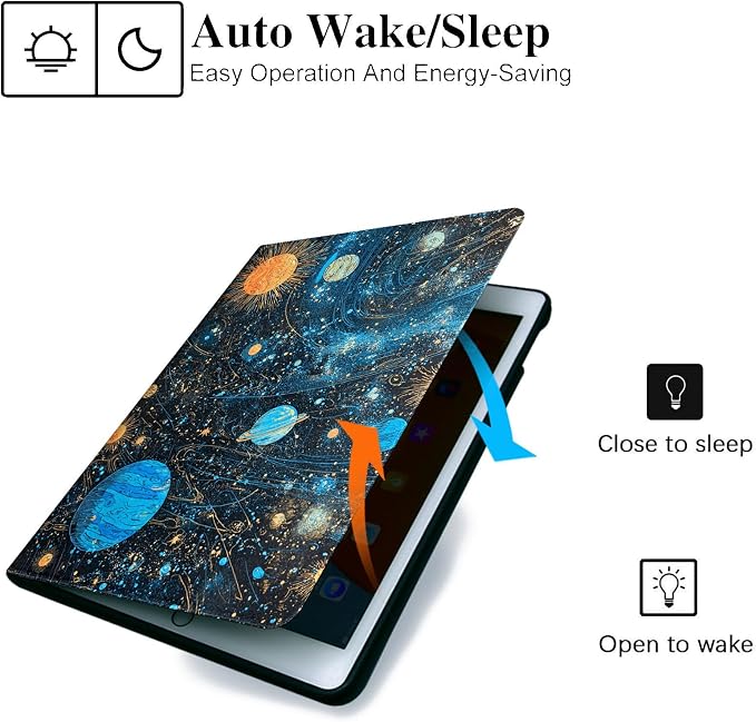 for Samsung Galaxy Tab A 8.4 Model T307 Tablet Case,Auto Wake/Sleep,Adjustable Stand Protective Cover - Autumn Sunflower Peony