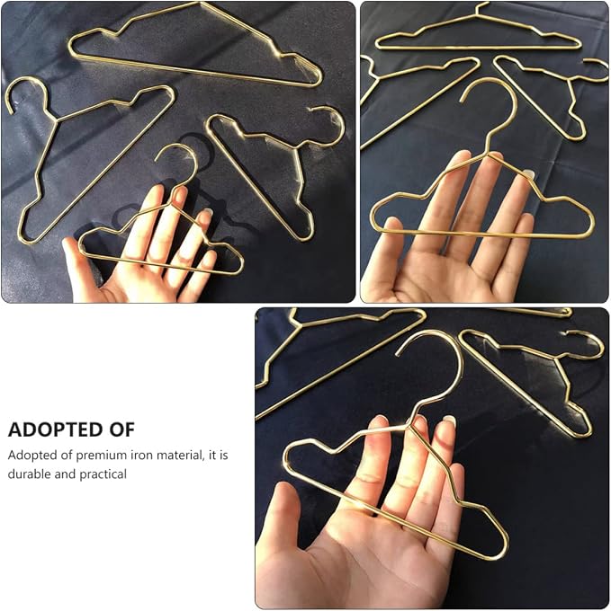 4pcs Pet Clothes Hangers Iron Pet Apparel Organizers for Dogs Neatly Store Dog Clothing Accessories Random Colors