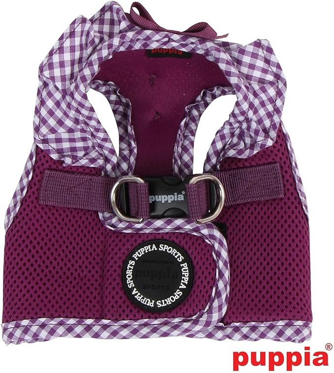 Puppia Vivien Vest Dog Harness Step-in All Season Mesh Cute No Pull No Choke Walking Training for Small Dog, Purple, Small