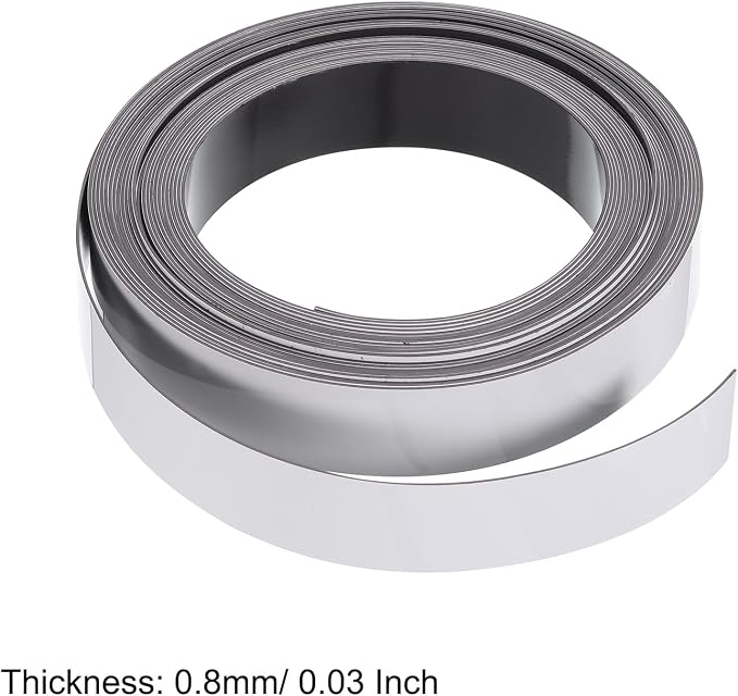 MECCANIXITY Magnetic Strip with Strong 1 Inch x 21.33 Feet Magnetic Strip Tape,Magnetic Tape Labels for Whiteboards Refrigerator and Crafts White
