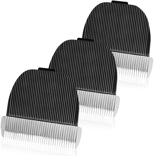 Petsaunter 3 PCS Replacement 35 Teeth Dog Grooming Clipper Blades, Low Noise Dog Trimmer for Grooming,Sharp Titanium Alloy Ceramic Grooming Clipper Blade