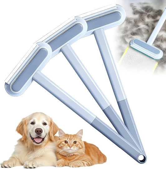 Pets Hair Remover, 2025 Upgrade 4 in 1 Pet Hair Removal Tool, Long Handle Dog Hair Remover Brush, Multifunctional Hair Remover Brush for Carpets, Clothes, Bedding (3)