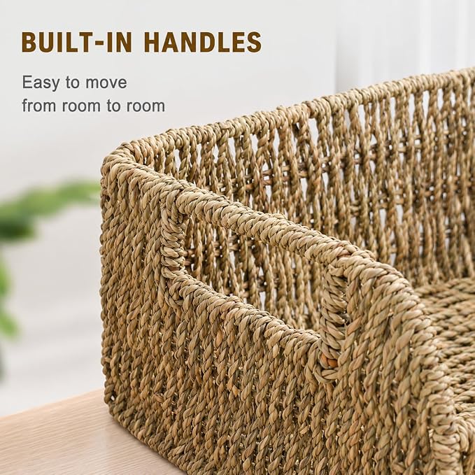 Dog Toy Basket,Wicker Dog Toy Bin with Handles,Farmhouse Puppy Toys Box for Storage,Dog Toy Organizer for Living Room,Bedroom,Entryway, Apartment Home Decor,1 Pack