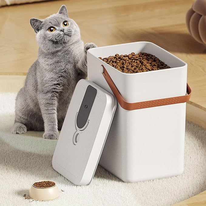 Pet Food Storage Containers, Food Storage Cat Container With Pump, For Kibble Rice Grain Cereal Pet Containers, Airtight Dog Dog Container Nan
