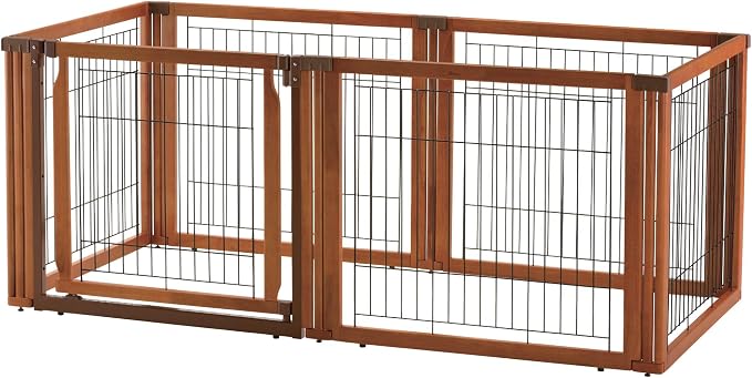 Richell 3-in-1 Convertible Elite Pet Gate, 6-Panel