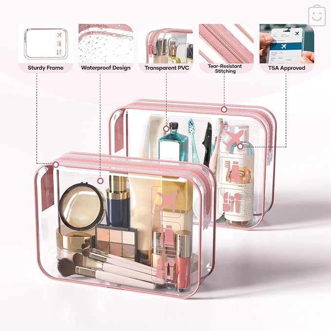 Veken 11 Set Compression Packing Cubes Garment Bags for Travel Essentials,Compressible Expandable Luggage Organizer Bags for Clothing,Space Saver Bags with Over 1000 pcs of Mesh Holes(Pink)