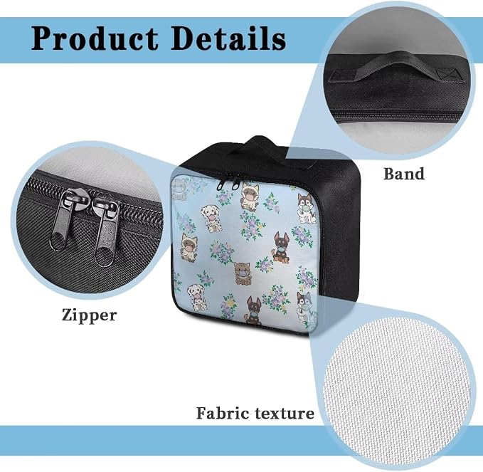 Cute First Aid Bag Empty Large Pet Nurse Medical Storage Bag Pattern Emergency Survival Pouch Bag for Camping Hiking Home Travel Empty First Aid Pouch 11" x 5" x 9.6"