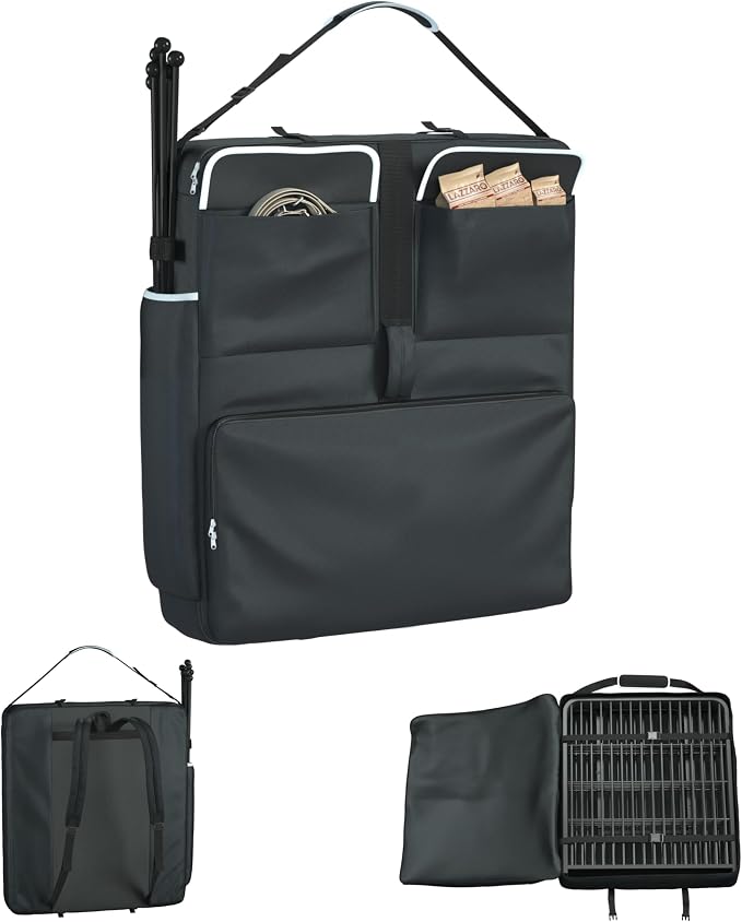 Dog Playpen Storage Bag - Fits 32" H 8 Panels & 9 Stakes, Heavy Duty 1680D Oxford + Shockproof Pearl Cotton, Ideal for RV Trips & Camping