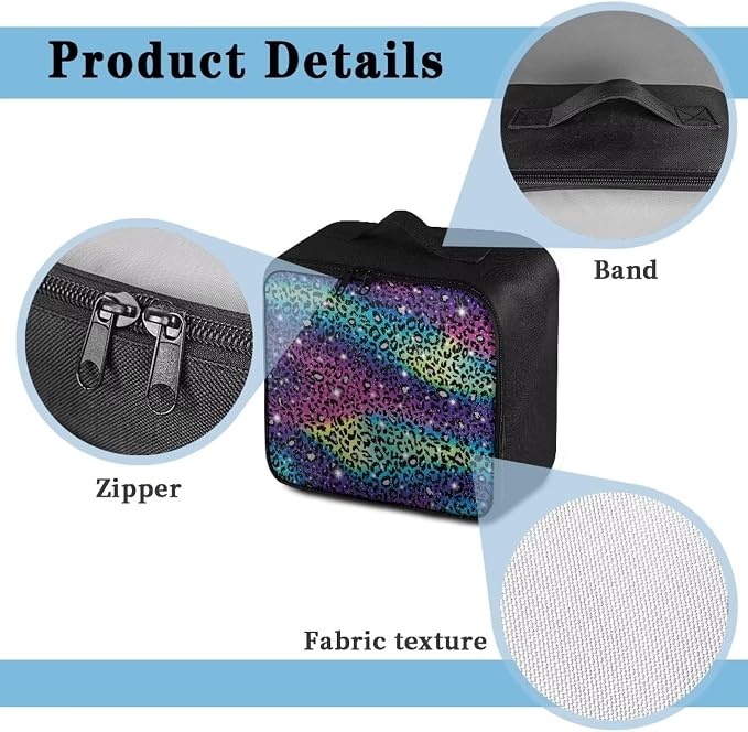 Rnyleeg First Aid Kit for Home Portable Medicine Organizer Bag First Aid Bag Empty Travel Medical Supplies Bag Color Leopard Print