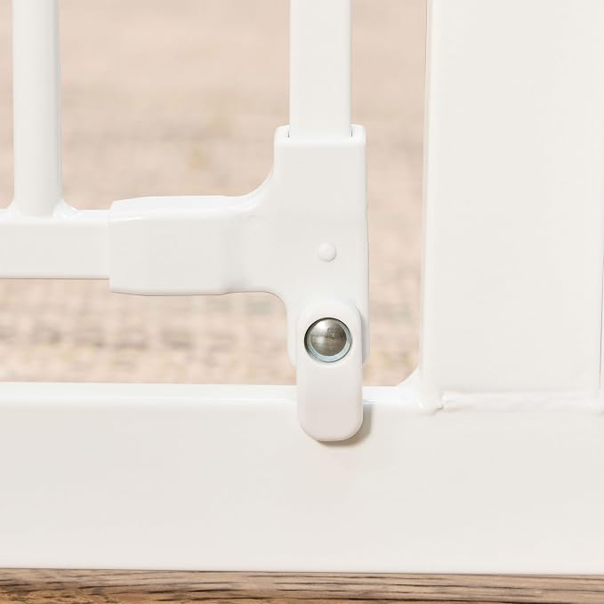 Regalo Safety 28"-76" Super Wide Configurable Baby Gate | Hardware Mounted, For Doorways & Open Spaces, For Babies, Toddlers & Pets, White, Tested & Trusted for 30 Years