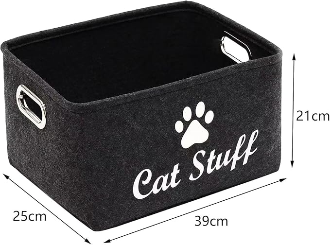 Pet Toy Organizer Box Dogs Treats Organiser Boxes Dog Supplies Storage Bins for Dog Apparel and Accessories Dog Toys Dog Coats