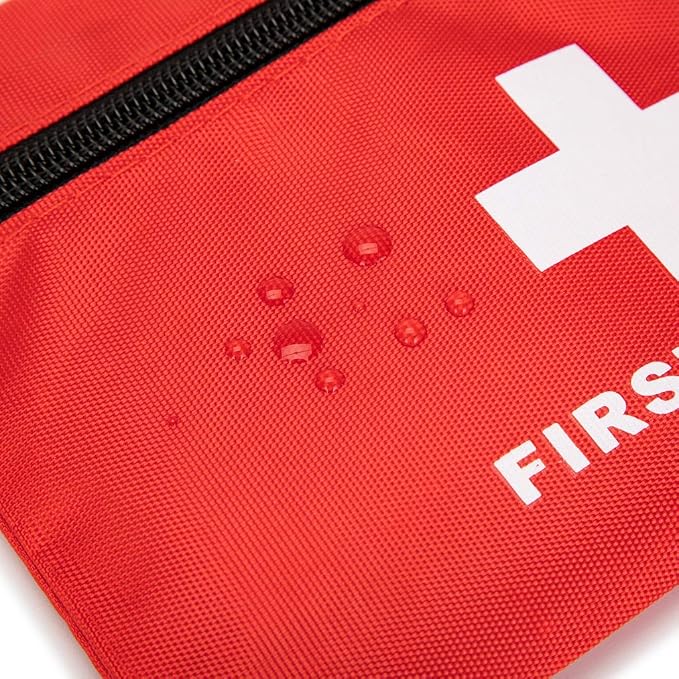 Red First Aid Bag Small First Aid Kit Empty Medical Storage Bag for First Aid Kits Pack Emergency Hiking Backpacking Camping Cycling Travel Car (Red 6.3x4.3 12PCS)