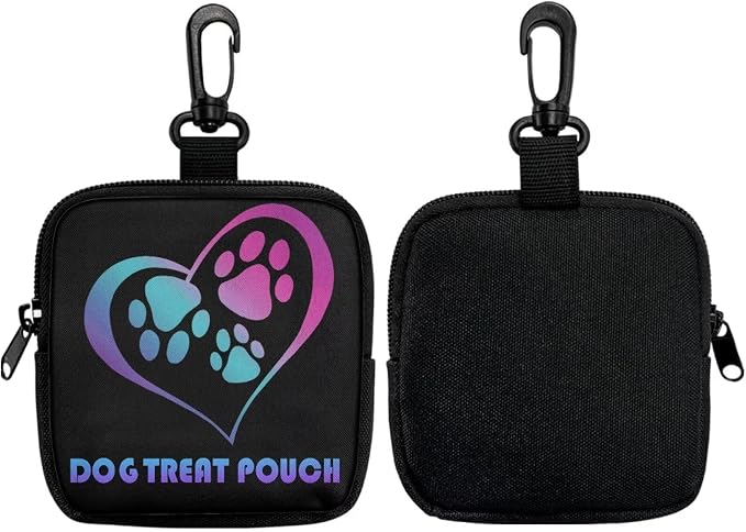 Dog Treat Pouch, Portable Puppy Dog Training Treat Bag for Pet Training Hand Free Dog Walking Bag Auto Closing Pet Feed Snack Reward for Puppy Travel or Outdoor