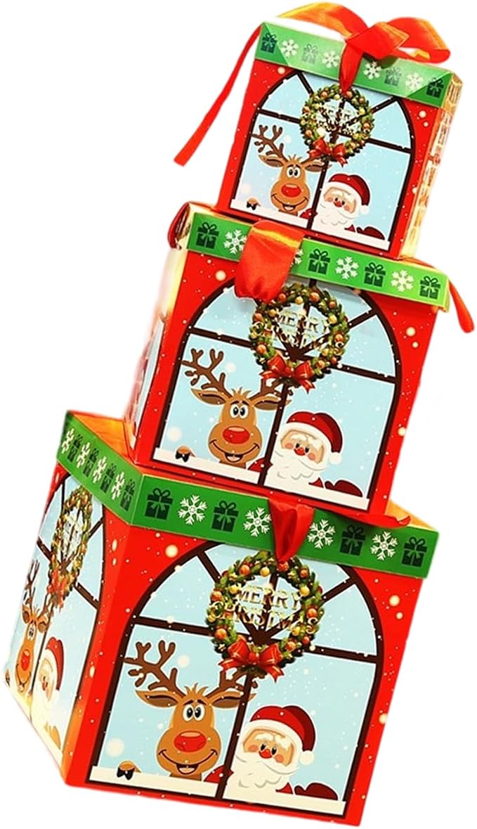 Foldable PVC Christmas Tree Base Box Holiday Decoration & Compact Storage Christmas Tree Gift Box