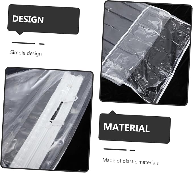 VALICLUD Transparent Zipper Mattress Cover Protector Dustproof Storage Bag for Thick Bed Mattress Easy Installation Suitable for Moving Mothers Pets and Elderly Bedroom Organizer