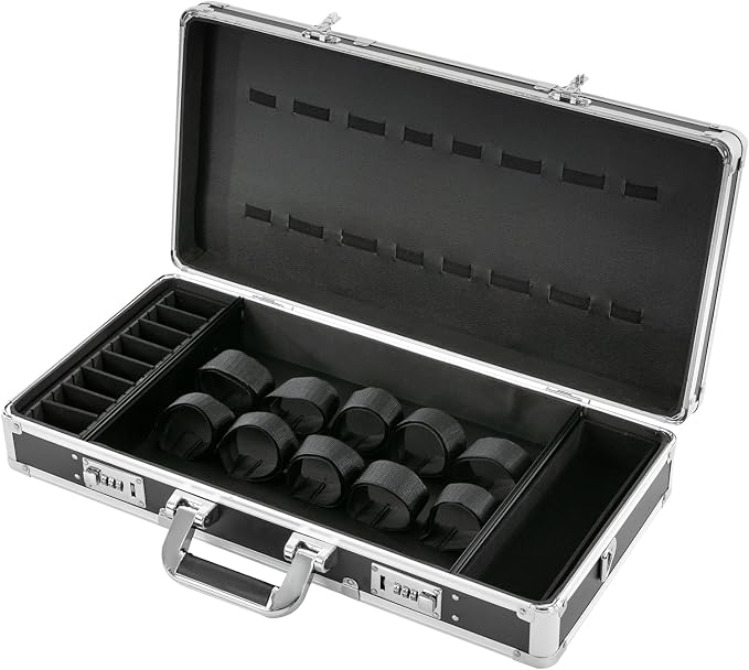 Barber Carrying Case, Stylist Tool Box Professional Salon Hair Cutting Grooming Kit Storage Organizer with Adjustable Shoulder Strap for Clippers, Scissors, Barber Supplies (Sliver)