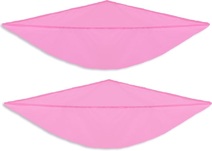 Simple Houseware 2 Pack Stuffed Animal Toy Hammock Net, Pink | Jumbo Size Corner Wall Storage for Kids Room