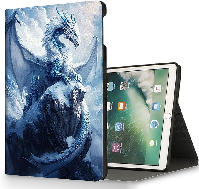 for Microsoft Surface Go 4/3/2/1-10.5" 2021 Tablet Case,Auto Wake/Sleep,Adjustable Stand Protective Cover - Dragon