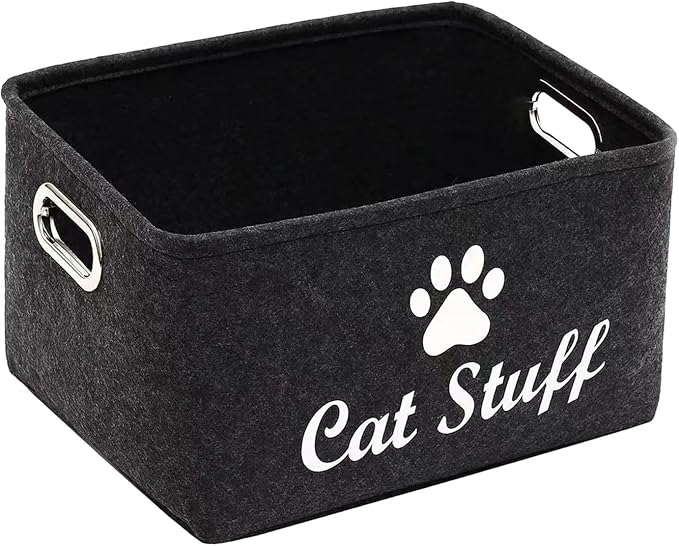 Pet Toy Organizer Box Dogs Treats Organiser Boxes Dog Supplies Storage Bins for Dog Apparel and Accessories Dog Toys Dog Coats