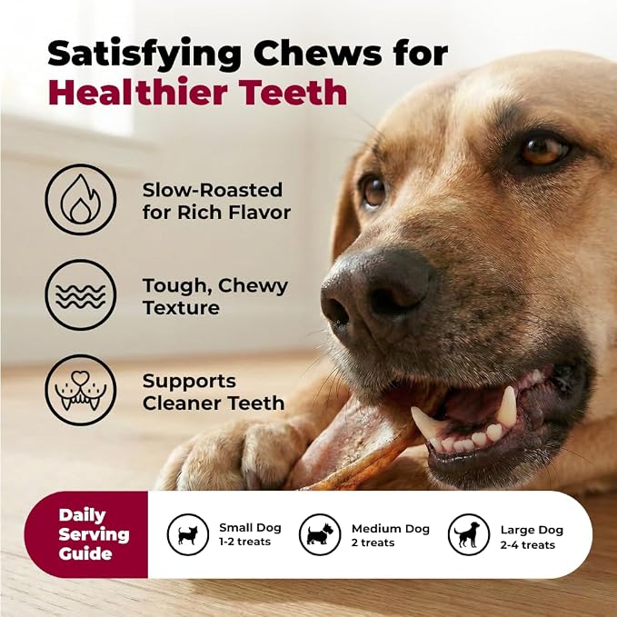 Best Pet Supplies GigaBite Half Cut Pig Ears for Dogs - 20 Count | Single Ingredient, All Natural, Supports Dental Health, Perfect for Training, Slow Roasted Chews