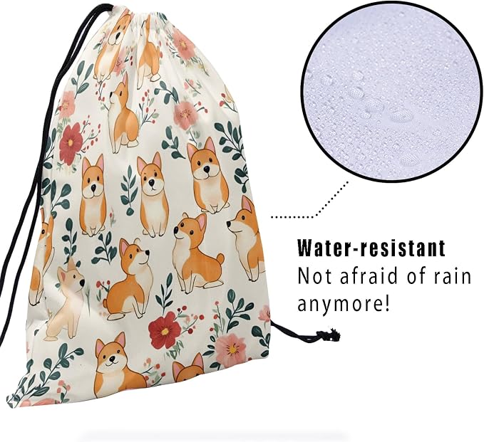 Nerxy Pet Gymnastics Grip Bag Dog Cat Drawstring Grip Bags Puppy Shoe Bag Gym Storage Pouch