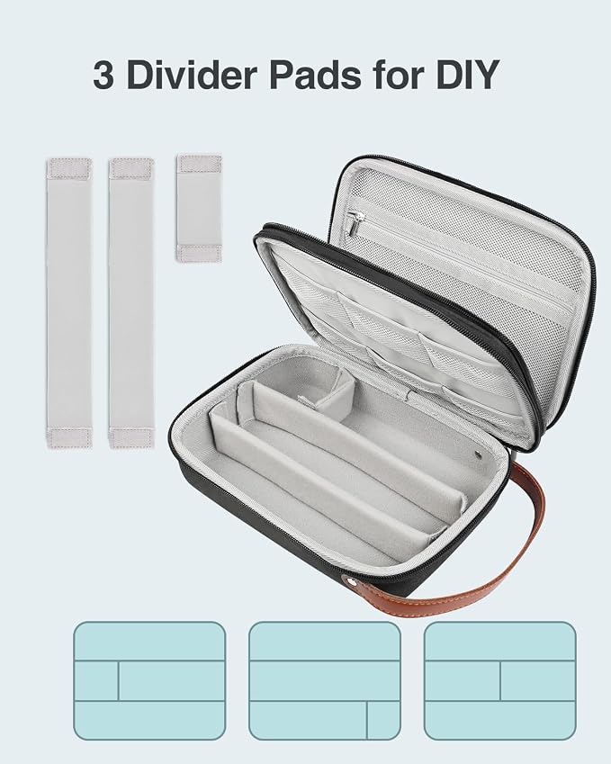 Luxtude Hair Clipper Case, Barber Travel Cases for Trimmers, Guards | Fits Wahl, Andis, Hatteker, Oneisal Grooming Tools (Case Only)