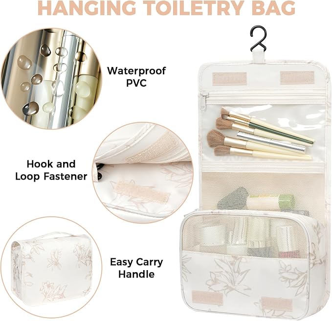 BAGAIL 9 Set Packing Cubes with Packing List Luggage Packing Organizers for Travel Accessories (Pink floral)